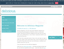 Tablet Screenshot of delicious.magazine.co.uk