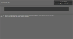 Desktop Screenshot of magazine.net